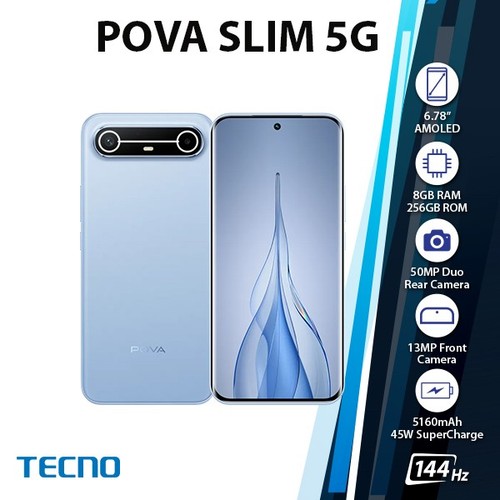 New tecno pova slim android - new,